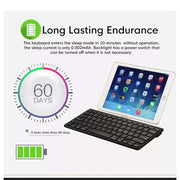 Ultra Slim Wireless Keyboard – Silent Low-Profile Keys, Compact Portable Design for Laptop, PC, Tablet & Office Use