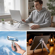 3 in 1 Magnetic Foldable Versatile Stand for Phone Tablet and Laptop
