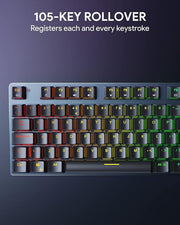 AUKEY Mechanical Gaming Keyboard RGB Backlit 105 Keys
