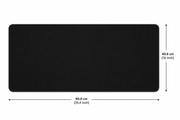 Classic Black Mouse Pad with Smooth Surface and Non Slip Base