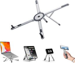 3 in 1 Magnetic Foldable Versatile Stand for Phone Tablet and Laptop