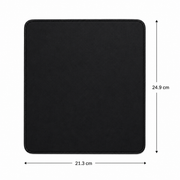 Classic Black Mouse Pad with Smooth Surface and Non Slip Base
