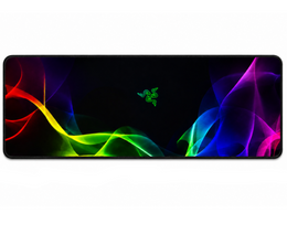 RGB Wave Gaming Desk Mat with Smooth Surface and Non Slip Base