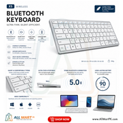 Ultra Slim Wireless Keyboard with Silent Low-Profile Keys