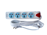 Universal Electrical Power Extension Board Heavy Duty 4 switch socket with On/Off Button and Indicator, 2500W Capacity