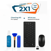 Smart Desk Combo – Wireless Keyboard & Mouse + Laptop Cleaning Kit