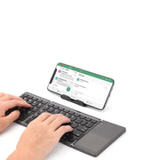 B033 Foldable Bluetooth Keyboard with Touch Pad Mouse