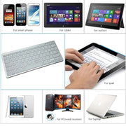 Ultra Slim Wireless Keyboard – Silent Low-Profile Keys, Compact Portable Design for Laptop, PC, Tablet & Office Use