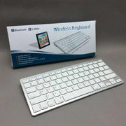 Ultra Slim Wireless Keyboard – Silent Low-Profile Keys, Compact Portable Design for Laptop, PC, Tablet & Office Use